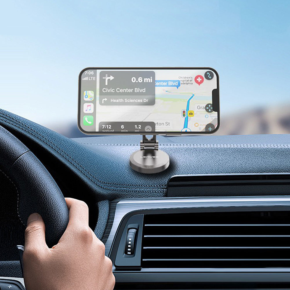 Lenyes CR137 Magnetik M-safe 360° Oynar Başlıklı Araç İçi Telefon Tutucu