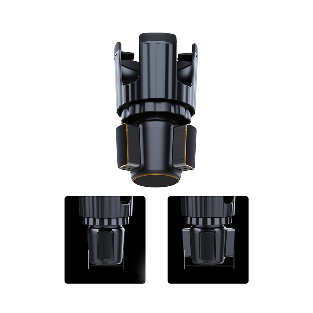 Lenyes CR189 360 Derece Dönebilen 2 in 1 Araç Telefon Tutucu ve Bardak Tutucu