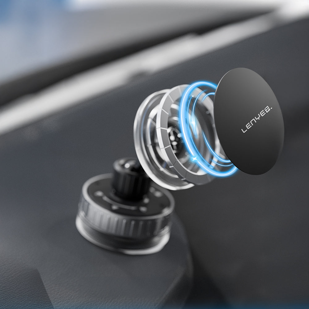 Lenyes CR192 Vakum Özellikli 360 Derece Dönebilen Magnetik Telefon Tutucu