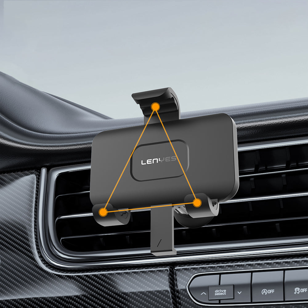 Lenyes CR196 360° Dönebilen Havalandırma Tasarım Araç Telefon Tutucu