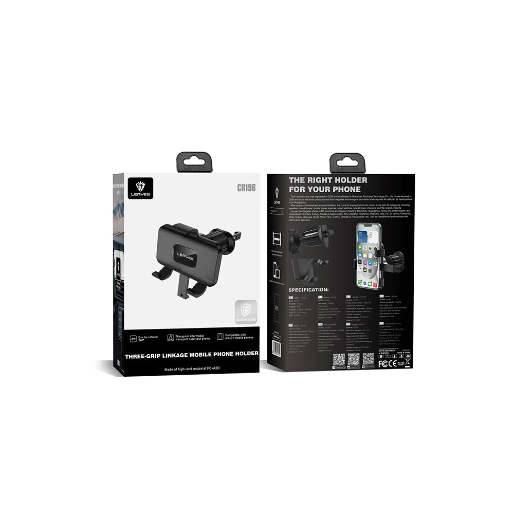 Lenyes CR196 360° Dönebilen Havalandırma Tasarım Araç Telefon Tutucu