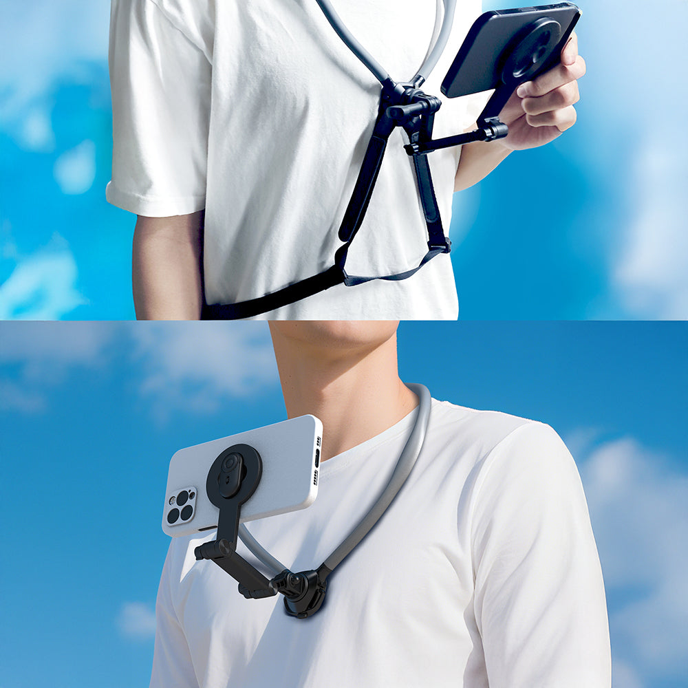 Lenyes CR197 Eller Serbest Magnetik Boyun Askılı Telefon Tutucu