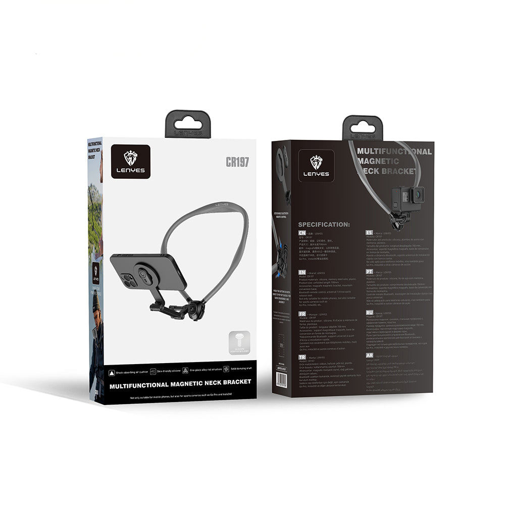 Lenyes CR197 Eller Serbest Magnetik Boyun Askılı Telefon Tutucu