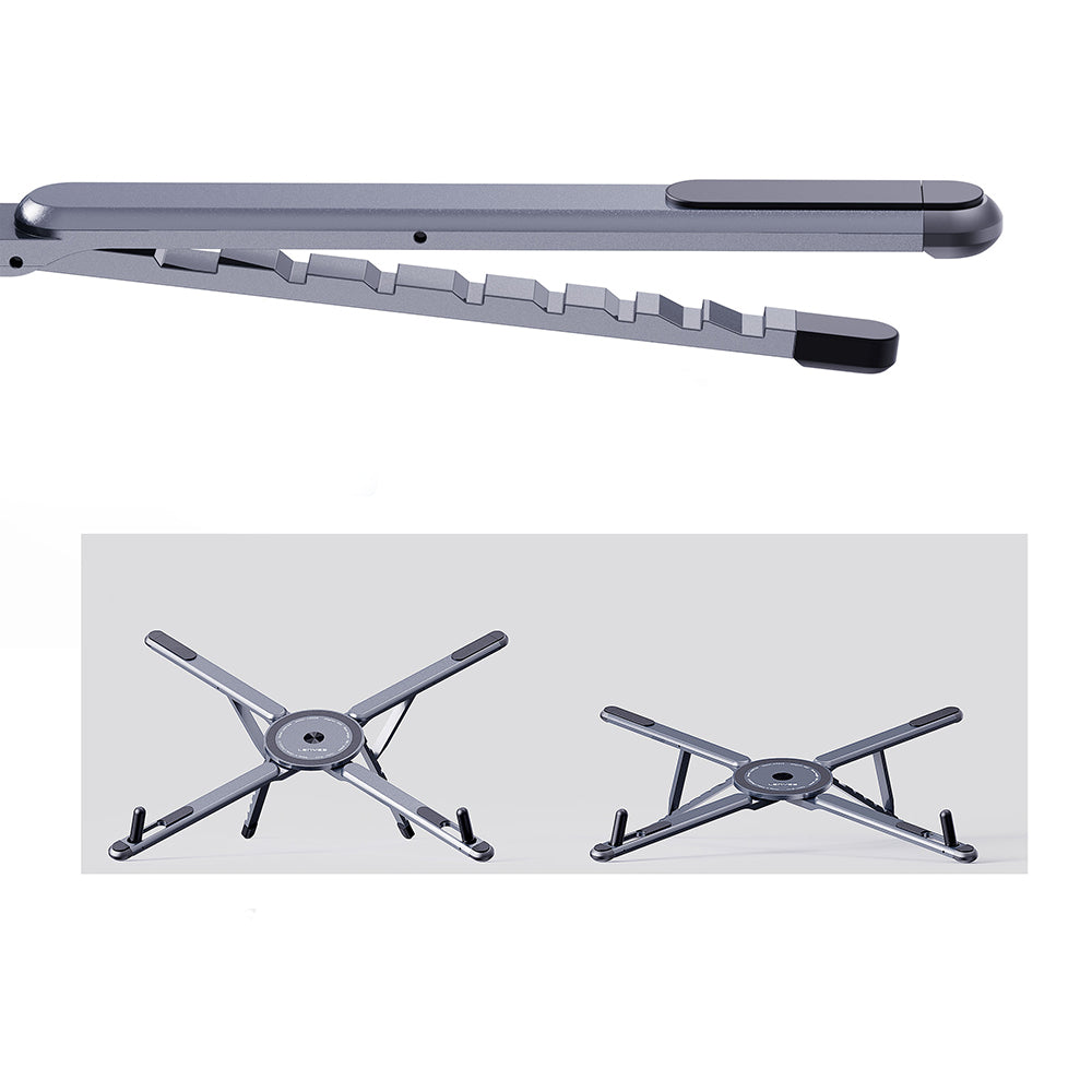 Lenyes CR206 Çok Fonksiyonlu 8 Kademeli Ayarlanabilir Magnetik Laptop & Tablet & Telefon Standı