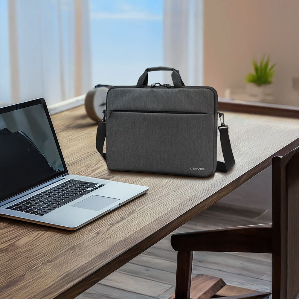 Lenyes LB509 Cleo Protect Pro Serisi Darbe Emici Su Geçirmez Polyester Kumaş 15.6 inç Laptop Çantası