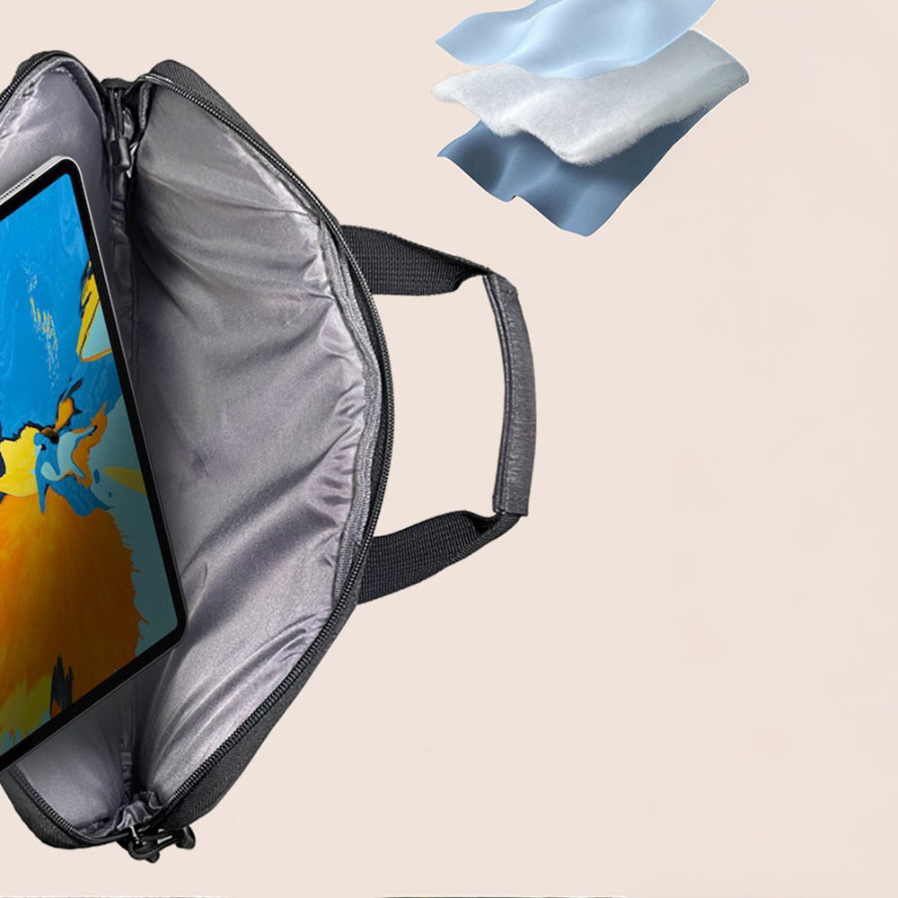 Lenyes LB509 Cleo Protect Pro Serisi Darbe Emici Su Geçirmez Polyester Kumaş 15.6 inç Laptop Çantası