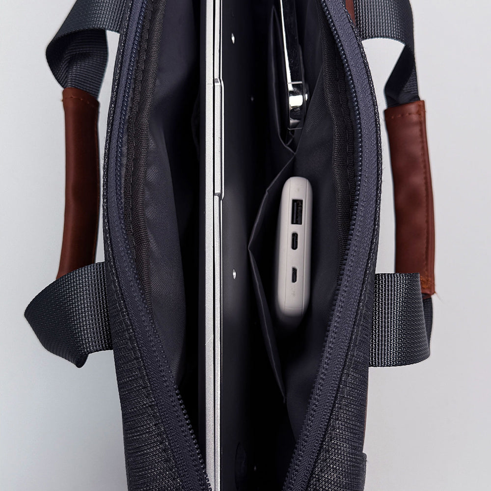 Lenyes LB543 Su Geçirmez Polyester Kumaş Çıkarılabilir Omuz Askılı 13-14 inç Laptop Çantası