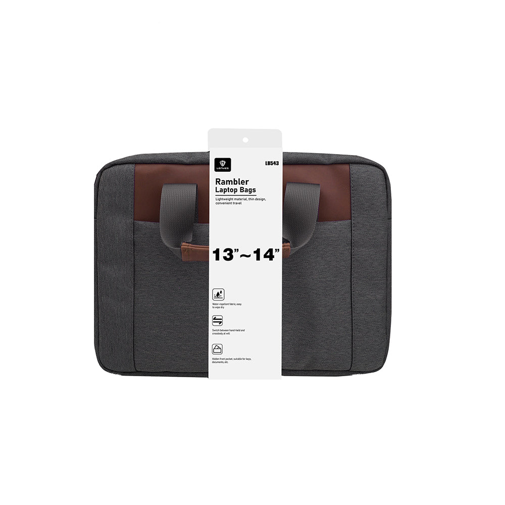 Lenyes LB543 Su Geçirmez Polyester Kumaş Çıkarılabilir Omuz Askılı 13-14 inç Laptop Çantası