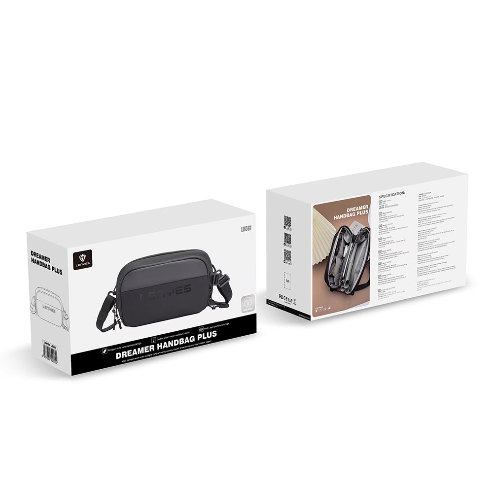 Lenyes LB561 Su Geçirmez Aşınmaya ve Çizilmeye Dayanıklı Çapraz Vücut Askılı Aksesuar Çantası 25.5cm