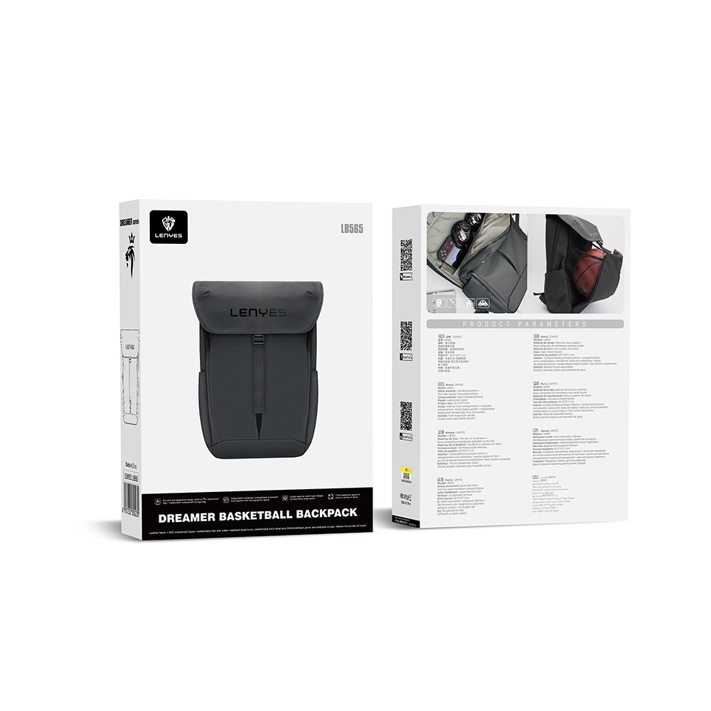 Lenyes LB565 Dreamer Backpack Serisi Su Geçirmez Deri Tasarımlı Omuz Askılı Sırt Çantası