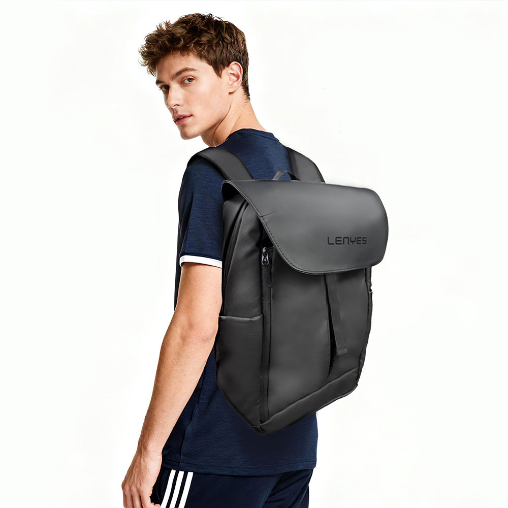 Lenyes LB565 Dreamer Backpack Serisi Su Geçirmez Deri Tasarımlı Omuz Askılı Sırt Çantası