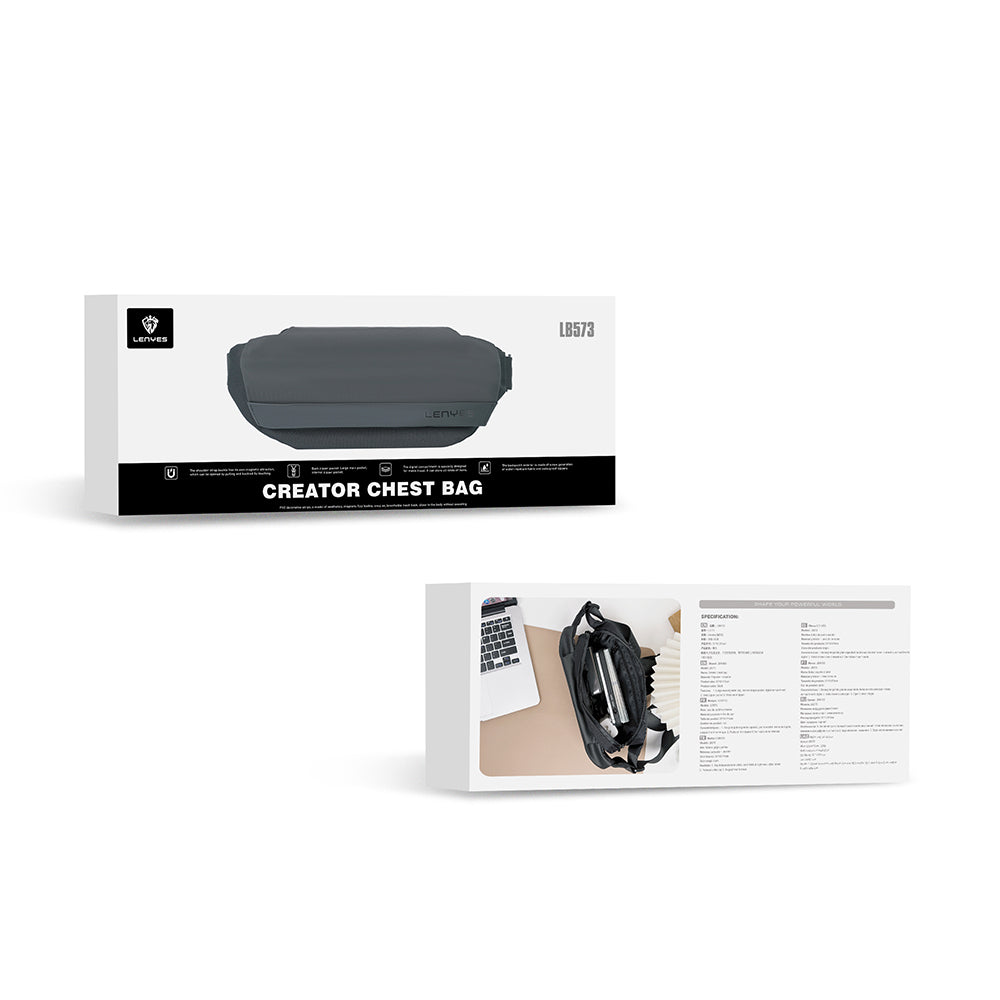 Lenyes LB573 Creator Serisi Su Geçirmez Polyester Kumaş Ayarlanabilir Askılı Bel Çantası