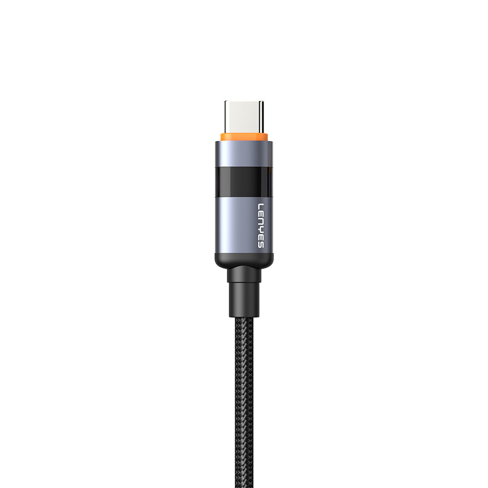 Lenyes LC529 Type-C to Type-C LED Dijital Göstergeli Hızlı Şarj Özellikli Data ve Şarj Kablosu 100W 1M
