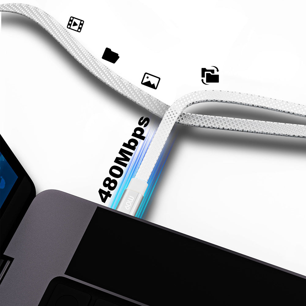 Lenyes LC538 Type-C to Lightning Hızlı Şarj Özellikli 48D Aramid Fiber Örgü Tasarımlı Data ve Şarj Kablosu 27W 1M