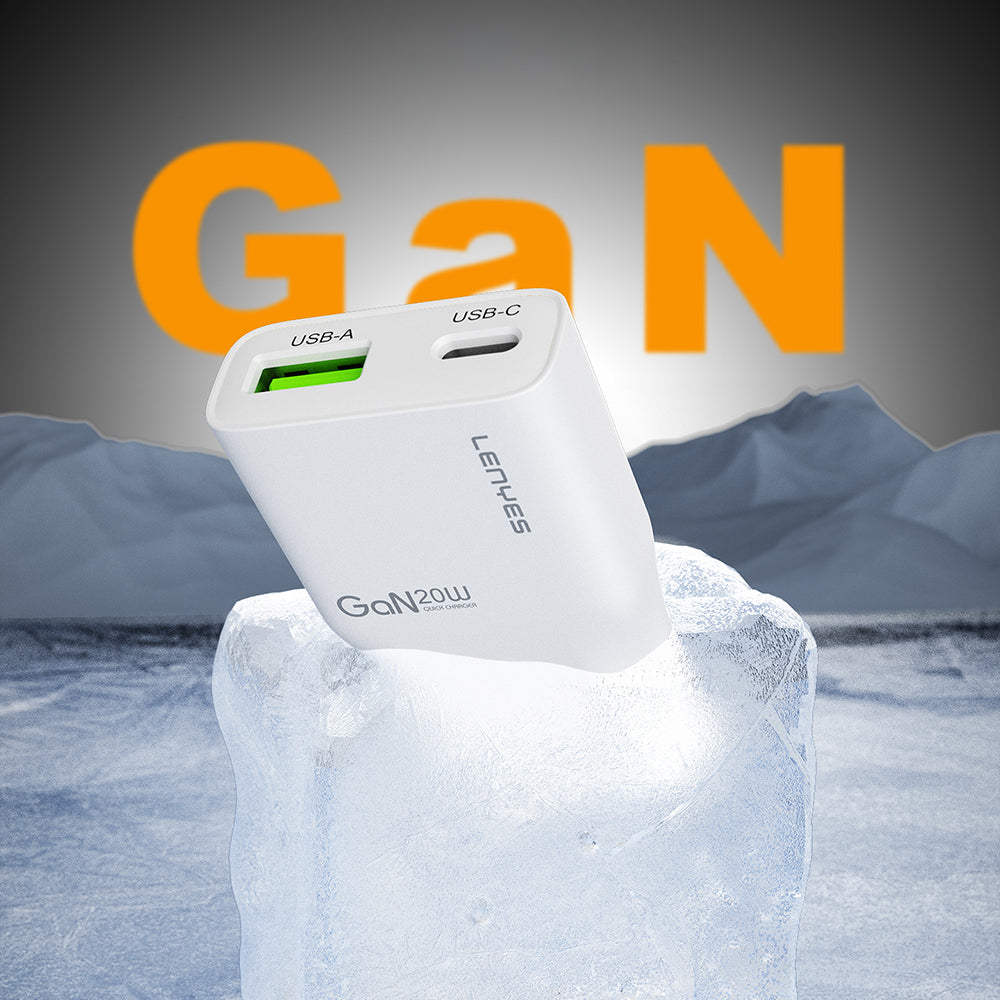 Lenyes LCH11 Serisi Type-C to Lightning GaN Teknolojili PD Hızlı Şarj Özellikli Kablolu Şarj Seti 20W