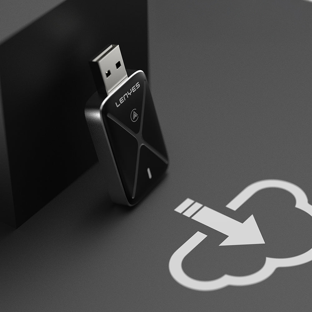 Lenyes LCP01 Android Auto Destekli CarPlay USB Bluetooth 5.0 Wireless Transmitter Adaptör