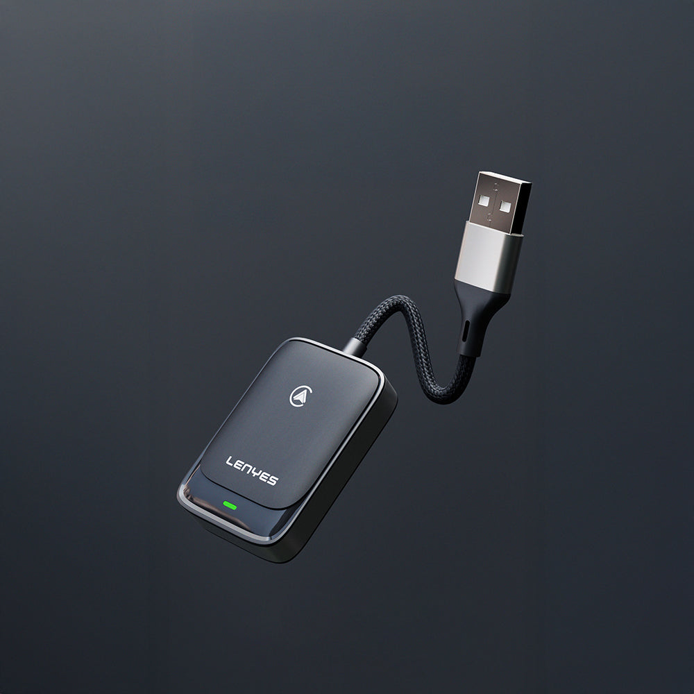 Lenyes LCP03 Android Auto Destekli CarPlay USB Bluetooth 5.0 Wireless Transmitter Adaptör