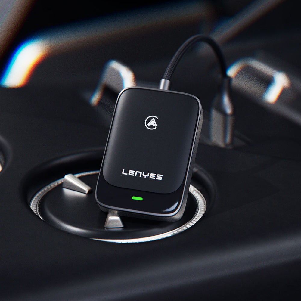Lenyes LCP03 Android Auto Destekli CarPlay USB Bluetooth 5.0 Wireless Transmitter Adaptör
