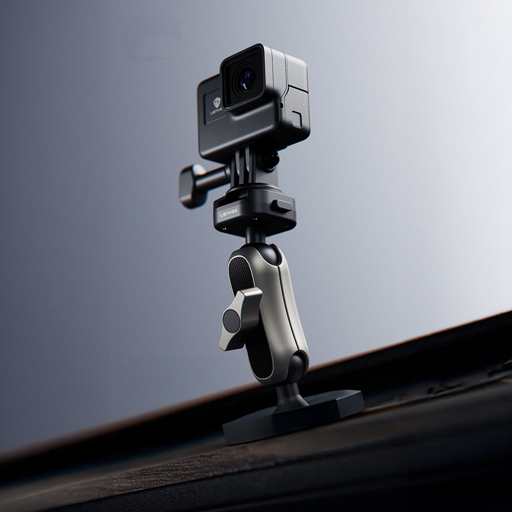 Lenyes LCT105 Teleskopik Vantuzlu Tasarım Aksiyon Kamera Tutucu