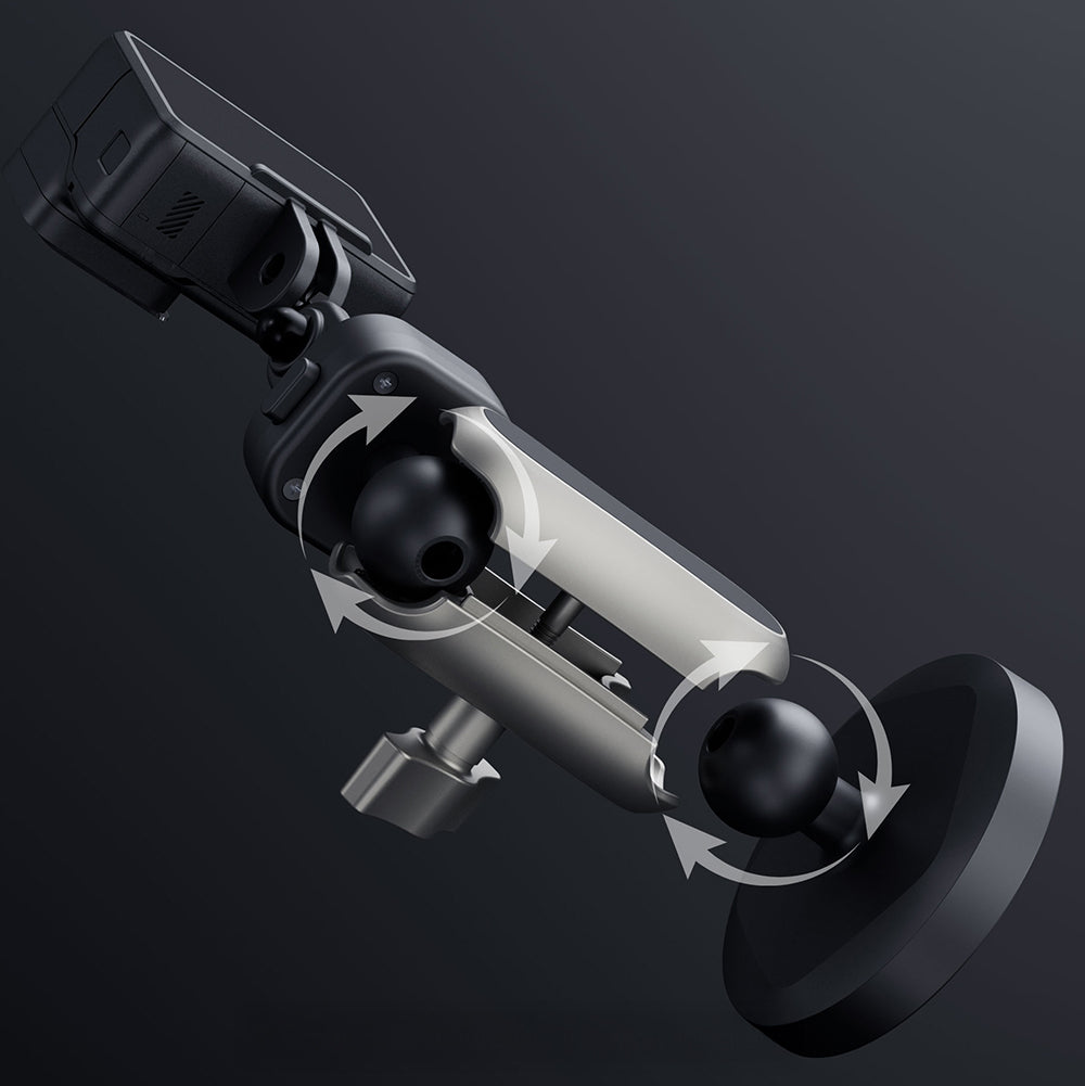 Lenyes LCT105 Teleskopik Vantuzlu Tasarım Aksiyon Kamera Tutucu