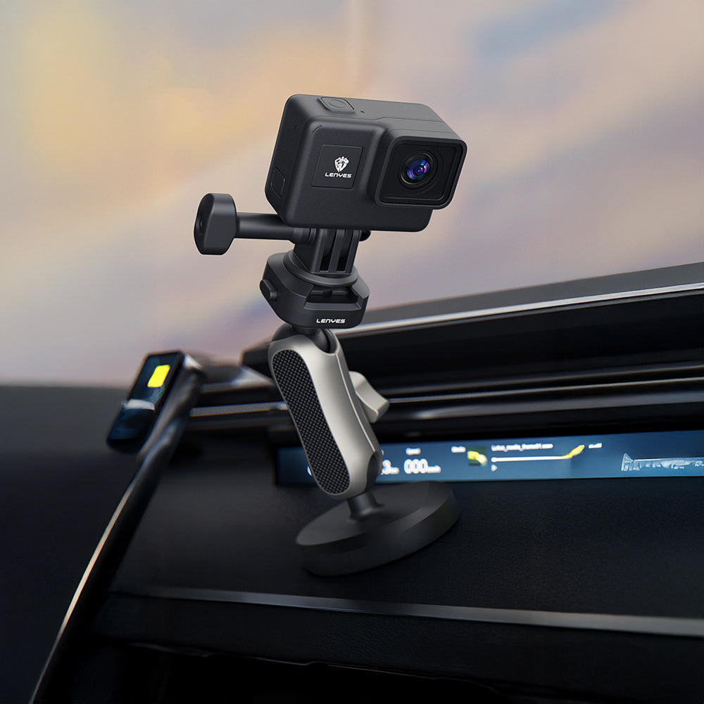 Lenyes LCT105 Teleskopik Vantuzlu Tasarım Aksiyon Kamera Tutucu