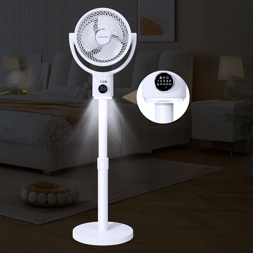 Lenyes LHF10 Dijital LED Göstergeli 5 Kademeli Uzaktan Kumandalı Uzayabilen Gövdeli 10 inç Fan