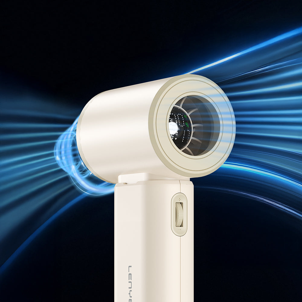 Lenyes LHF19 Dijital LED Göstergeli Yüksek Hızlı Portatif Soğutucu El Fanı