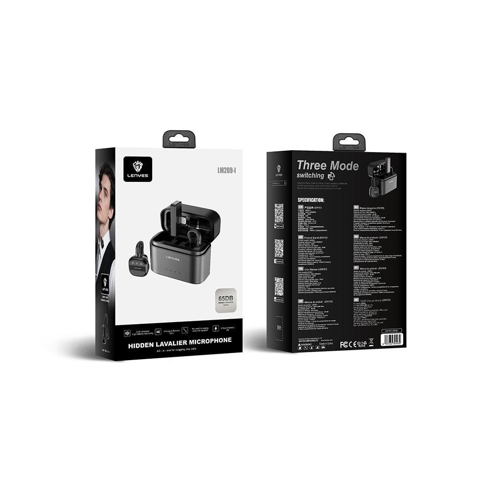 Lenyes LM209 Lightning Portlu Kablosuz Yaka Mikrofonu