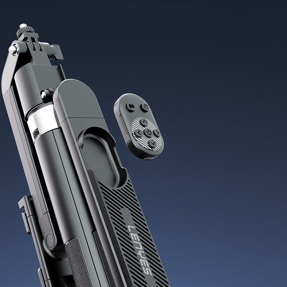 Lenyes LPH108 Canlı Yayın Dolgu Işıklı Kumandalı 360 Derece Dönebilen Selfie Çubuğu ve Tripod