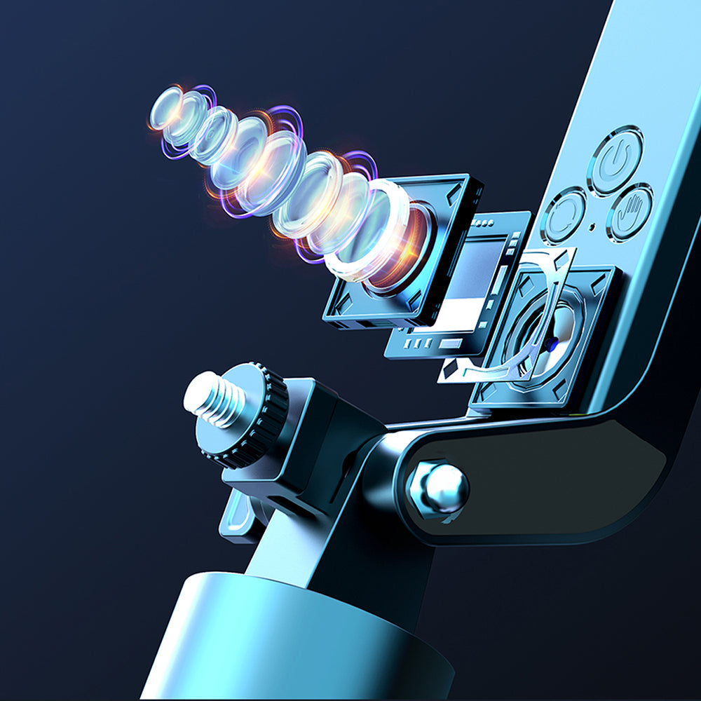 Lenyes LPH108 Canlı Yayın Dolgu Işıklı Kumandalı 360 Derece Dönebilen Selfie Çubuğu ve Tripod