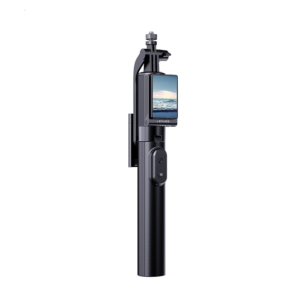 Lenyes LPH120 Uzaktan Kumandalı Çok Fonksiyonlu Sabitleyici Ekranlı Tripod ve Selfie Çubuğu
