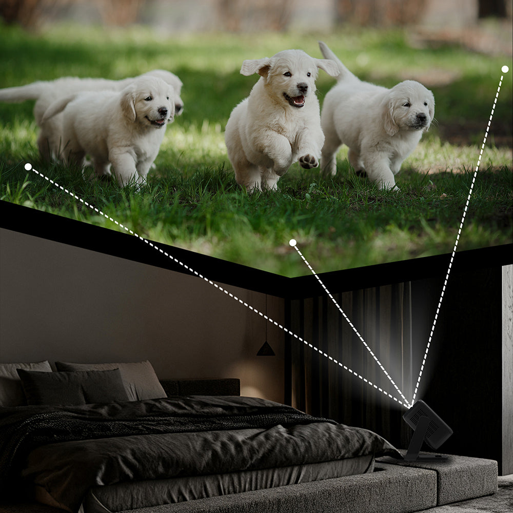 Lenyes LPR03 2.69 inç LCD 200 ANSI Lümen PTZ Projektör Yansıtma Cihazı