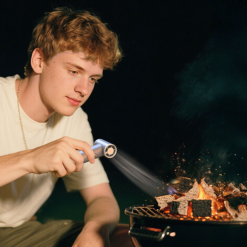 Lenyes LTF01 Dijital LED Göstergeli 3 Kademeli Portatif Soğutucu El Fanı