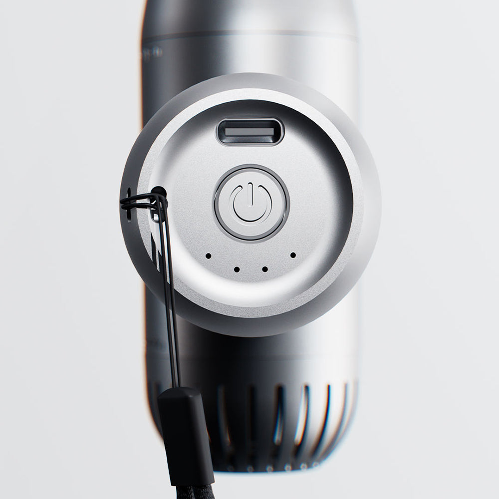 Lenyes LTF02 Dijital LED Göstergeli 4 Kademeli Çok Fonksiyonlu Turbo El Fanı