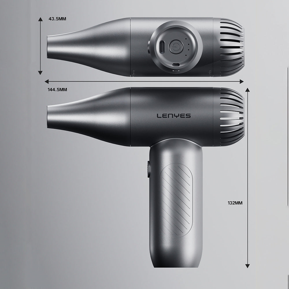 Lenyes LTF02 Dijital LED Göstergeli 4 Kademeli Çok Fonksiyonlu Turbo El Fanı