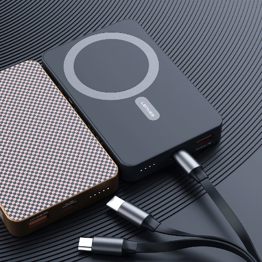 Lenyes P32-1 M-safe Şarj Özellikli Aramid Fiber Powerbank 15W 10000mAh