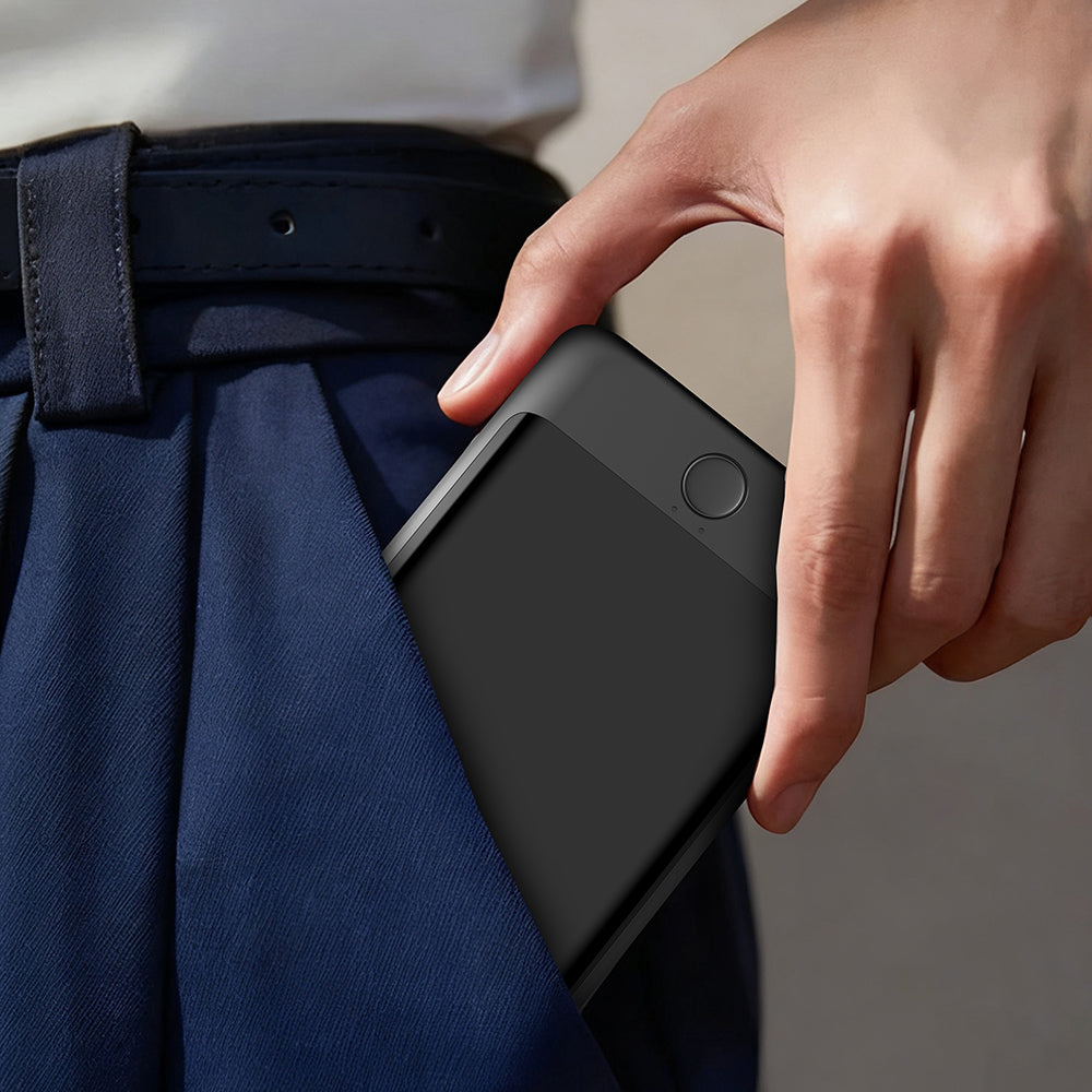 Lenyes PW0008D PD 20W LED Ekranlı Yapay Zeka Destekli Ultra İnce Wireless Powerbank 15W 5000mAh