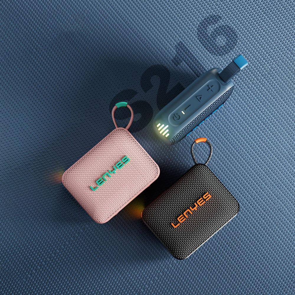 Lenyes S216 Su Geçirmez Özellikli RGB Işıklı Askılı Mini Bluetooth Speaker Hoparlör v5.3