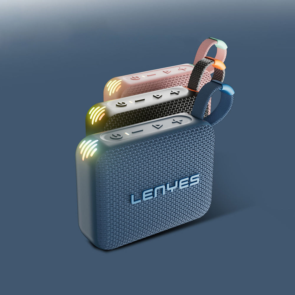 Lenyes S216 Su Geçirmez Özellikli RGB Işıklı Askılı Mini Bluetooth Speaker Hoparlör v5.3