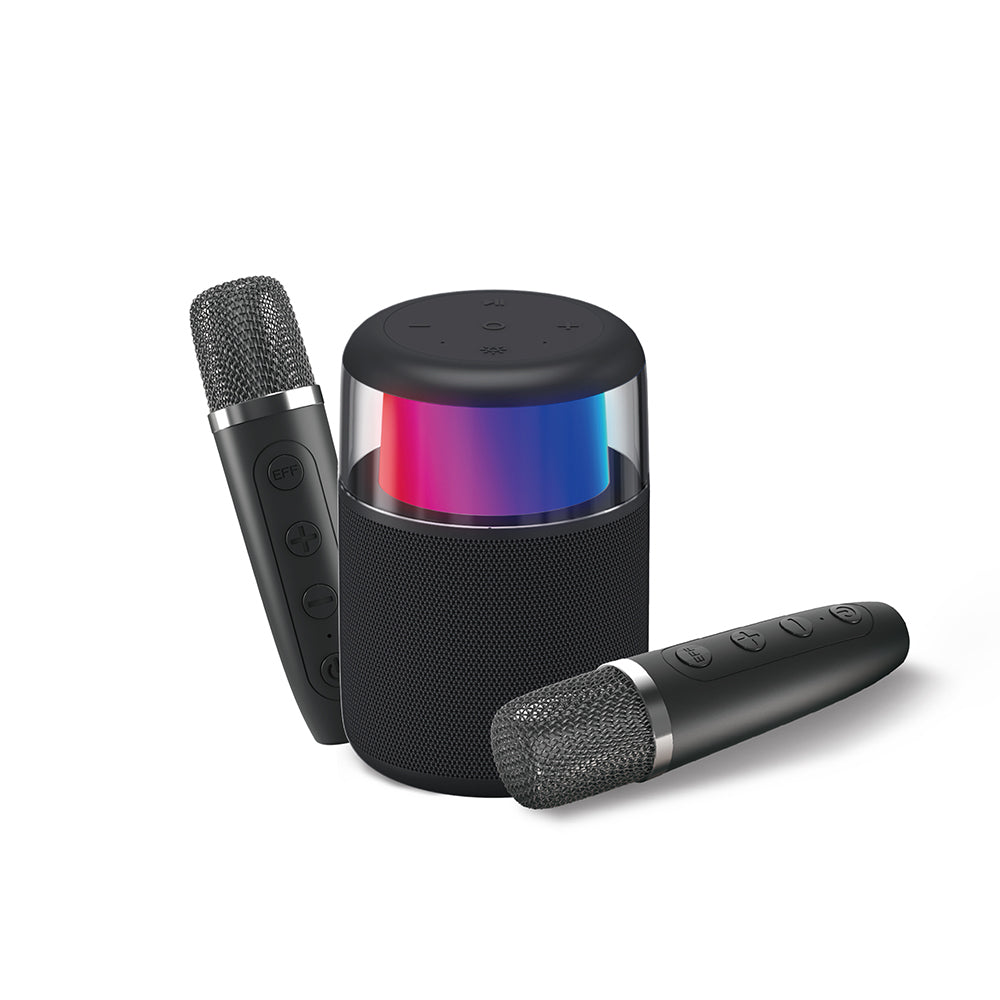 Lenyes S217 RGB Işıklı Karaoke Mikrofonlu Bluetooth Speaker Hoparlör v5.3