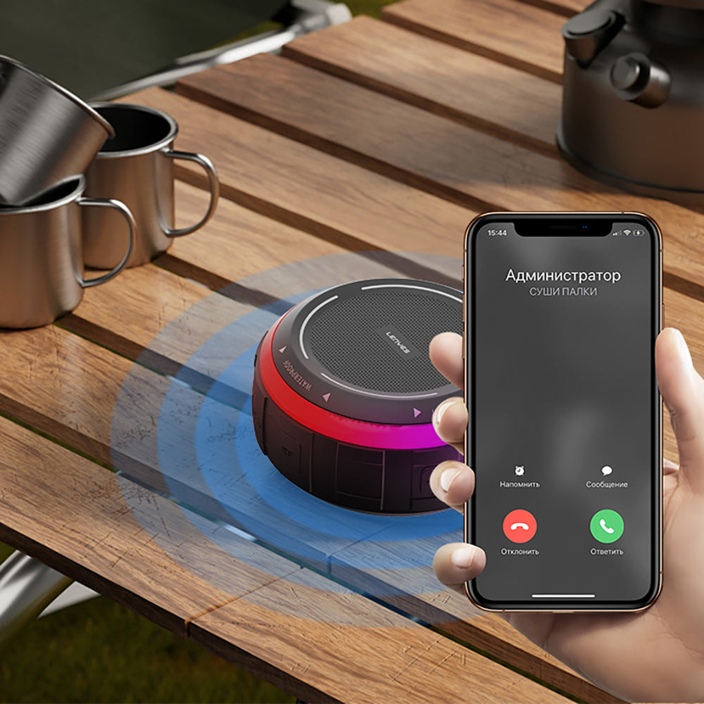 Lenyes S223 RGB Işıklı Askı Aparatlı Mini Bluetooth Speaker Hoparlör v5.3