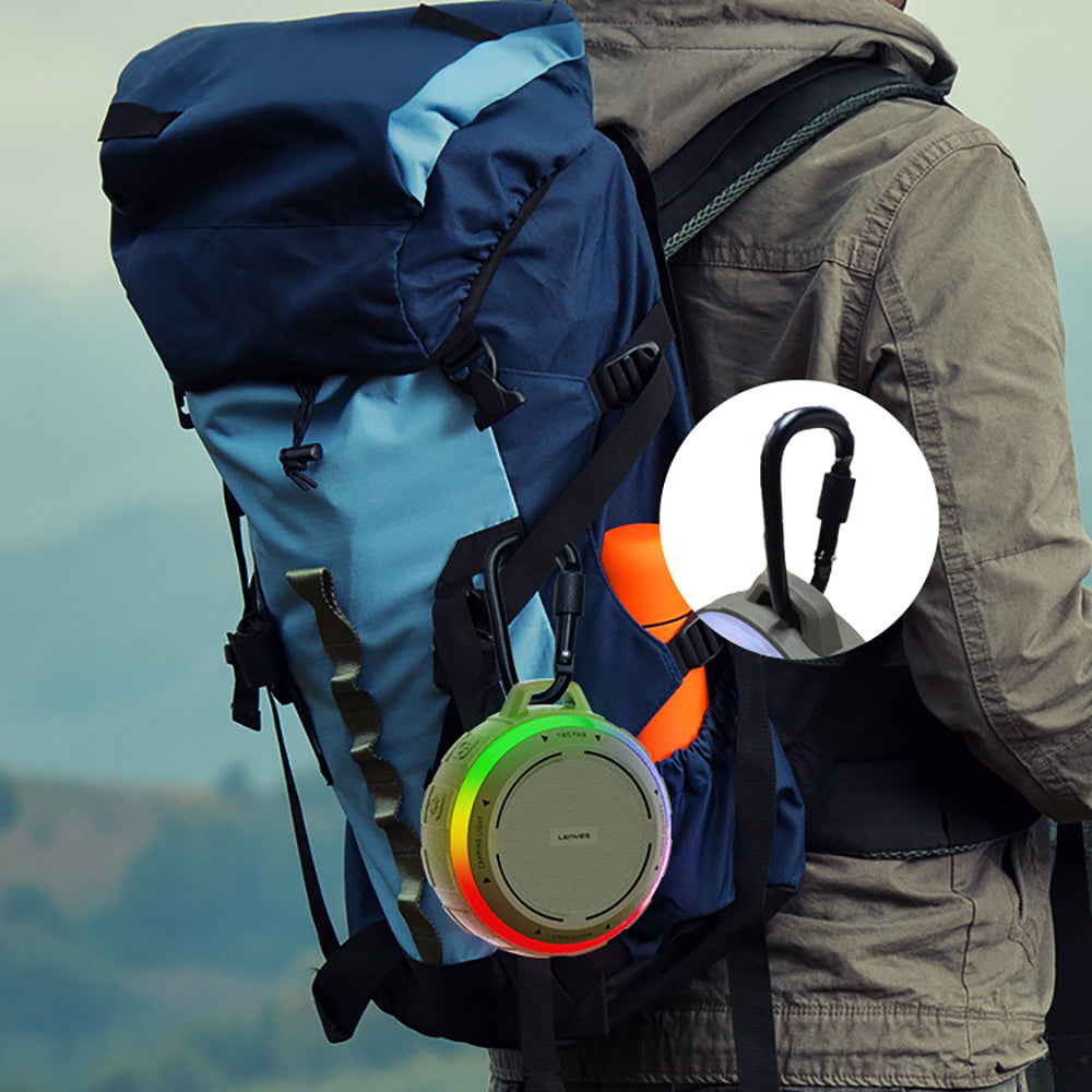 Lenyes S223 RGB Işıklı Askı Aparatlı Mini Bluetooth Speaker Hoparlör v5.3