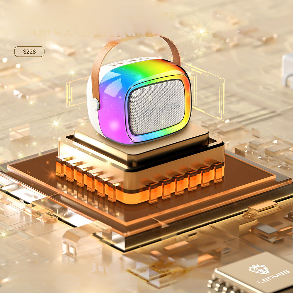 Lenyes S228 RGB Işıklı Askılı Mikrofonlu Bluetooth Speaker Hoparlör v5.3