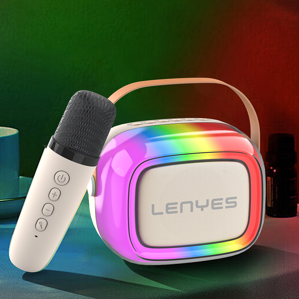 Lenyes S228 RGB Işıklı Askılı Mikrofonlu Bluetooth Speaker Hoparlör v5.3