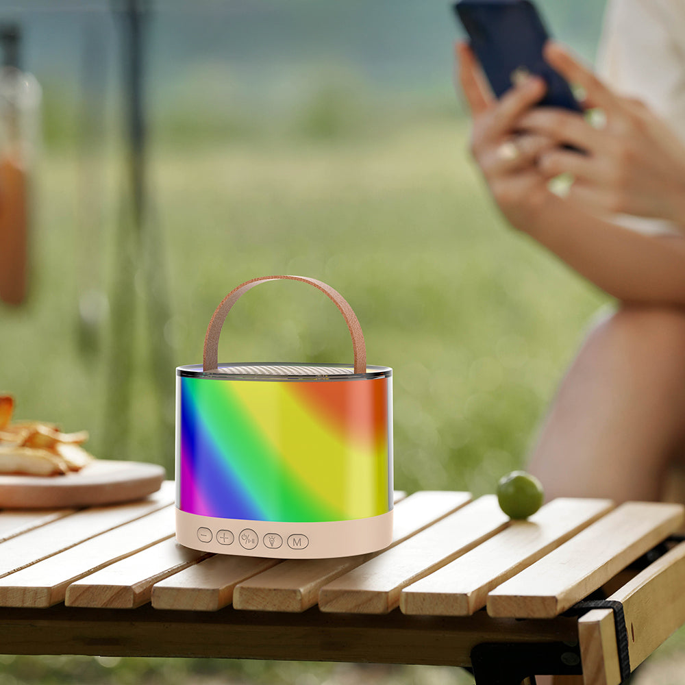 Lenyes S229 RGB Işıklı Askılı Mikrofonlu Bluetooth Speaker Hoparlör v5.3