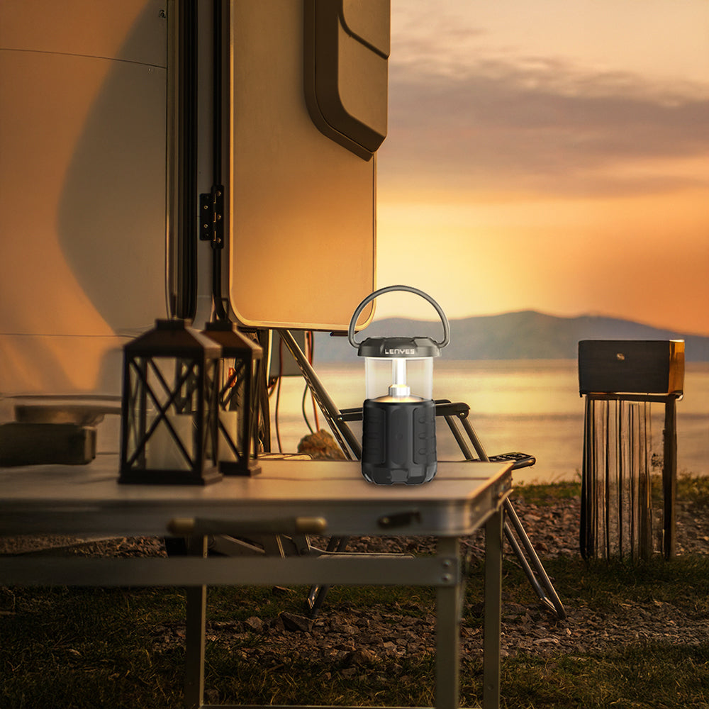 Lenyes S230 Kamp Gece Lambalı Bluetooth Speaker Hoparlör v5.3