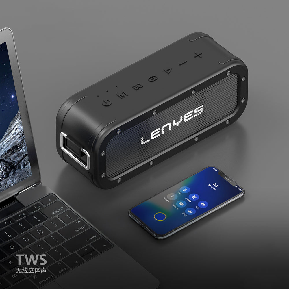 Lenyes S822 Powerbank Özellikli TWS Bluetooth Speaker Hoparlör v5.0