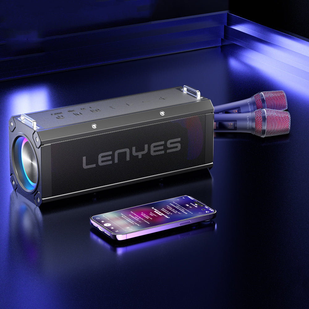 Lenyes S828 RGB Led Işıklı TWS Bluetooth Speaker Hoparlör v5.0