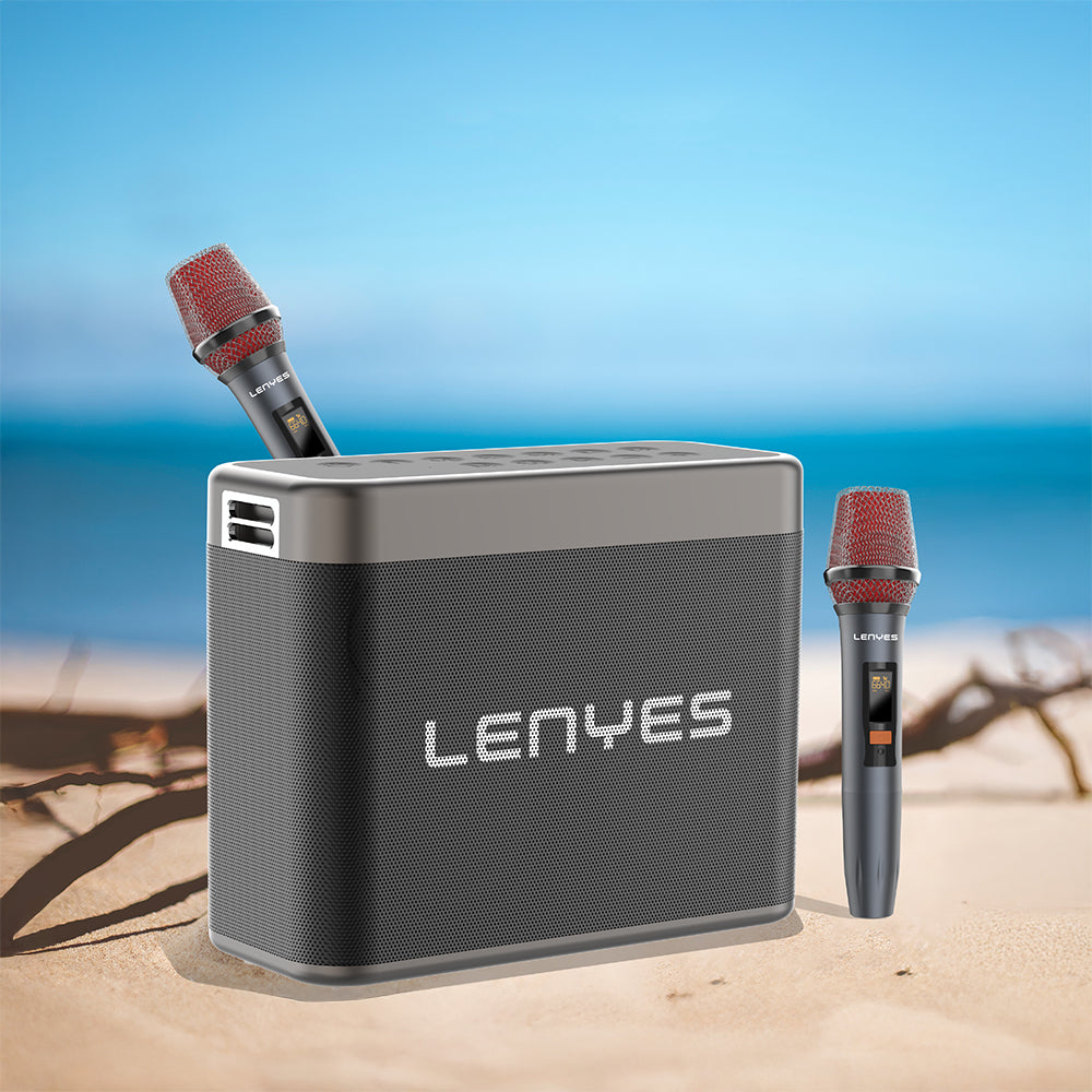 Lenyes S832 TWS Bluetooth Speaker Hoparlör ve Karaoke Bluetooth Mikrofon v5.0