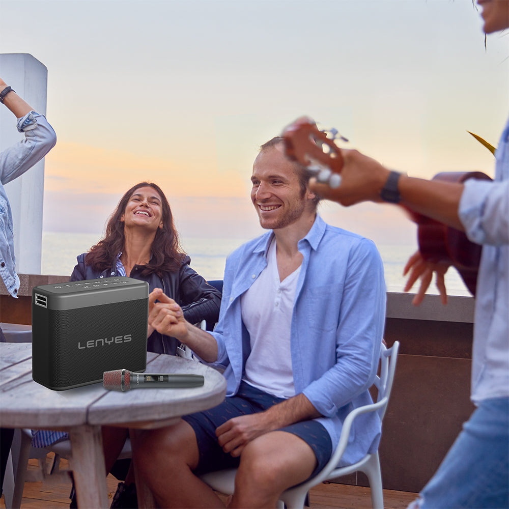Lenyes S832 TWS Bluetooth Speaker Hoparlör ve Karaoke Bluetooth Mikrofon v5.0